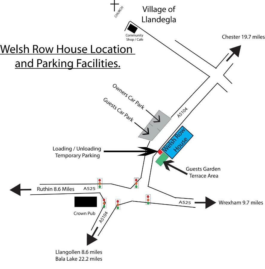 Welsh Row House Lägenhet Llandegla Exteriör bild